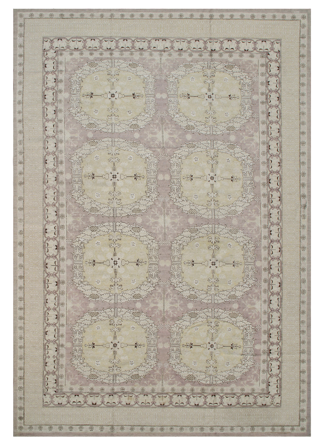 10'x15' Fine Pink Cream Spanish Design Ariana Transitional Rug