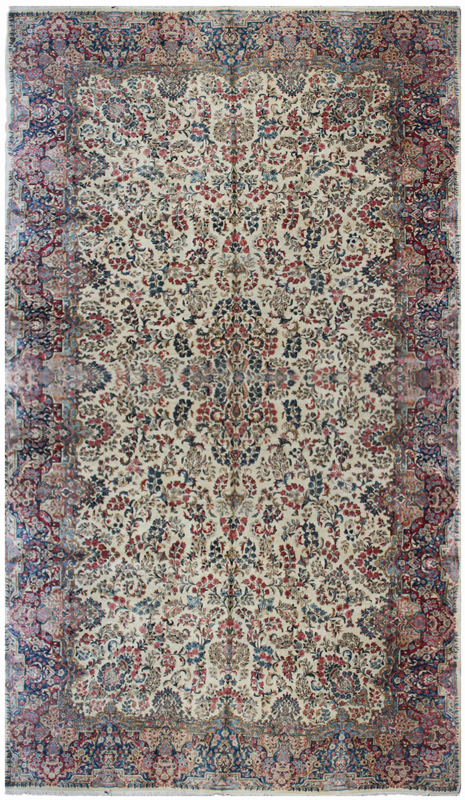 10'x20' Vintage Persian Rug | Kirman Area Rug