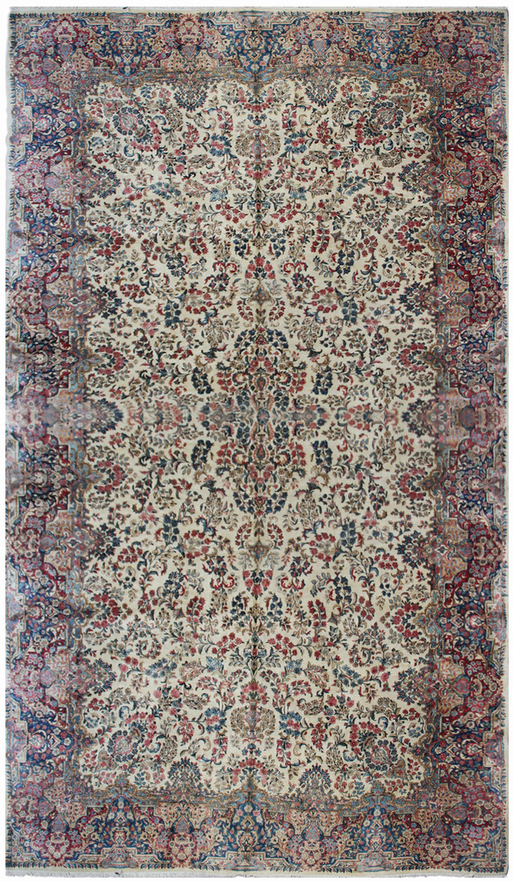 10'x20' Vintage Persian Rug | Kirman Area Rug