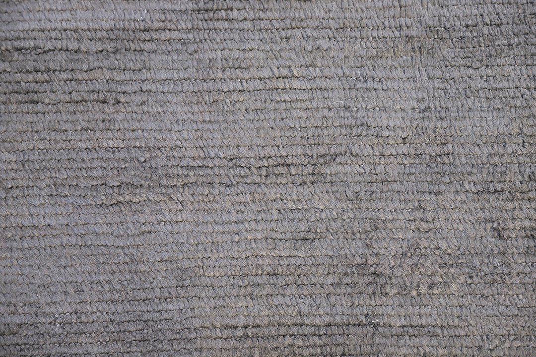 11' x 14' Ariana Moroccan Style Solid Black Barchi Rug