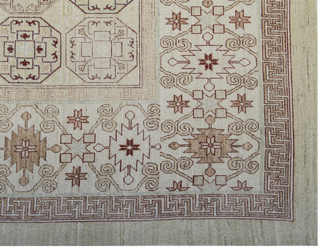 13'x16' Ariana Large Geometric Khotan Samarkand Soft Color Rug