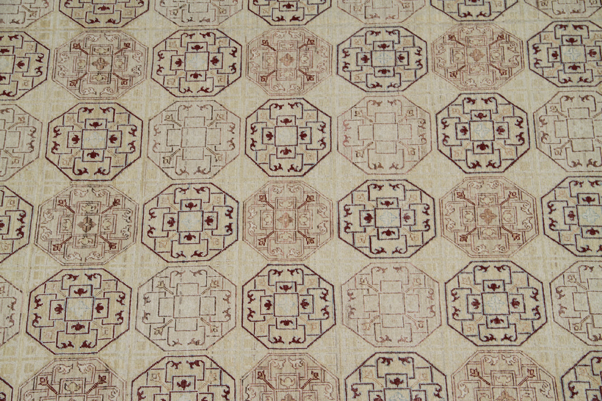 13x16 Ariana Large Geometric Khotan Samarkand Soft Color Rug