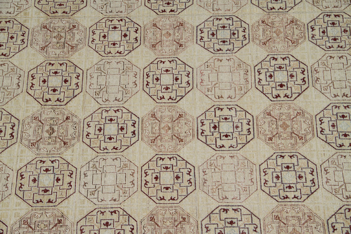 13'x16' Ariana Large Geometric Khotan Samarkand Soft Color Rug