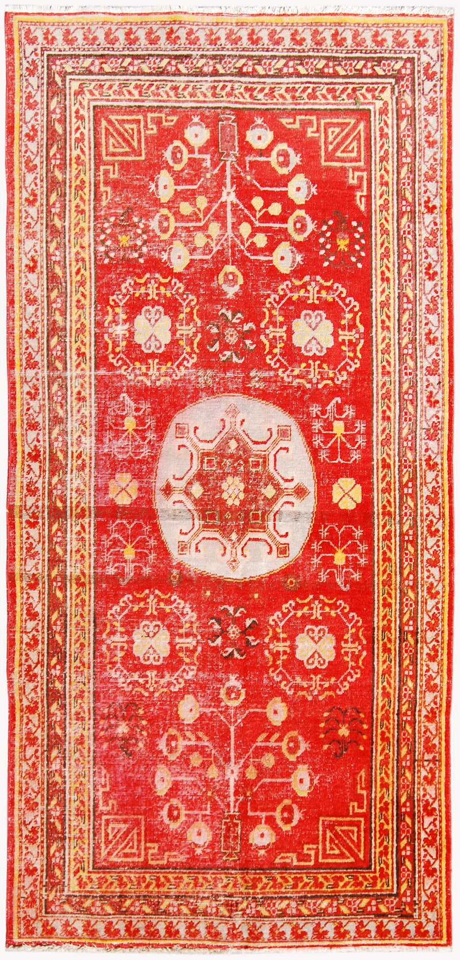 9'x4' Antique Samarkand Rug