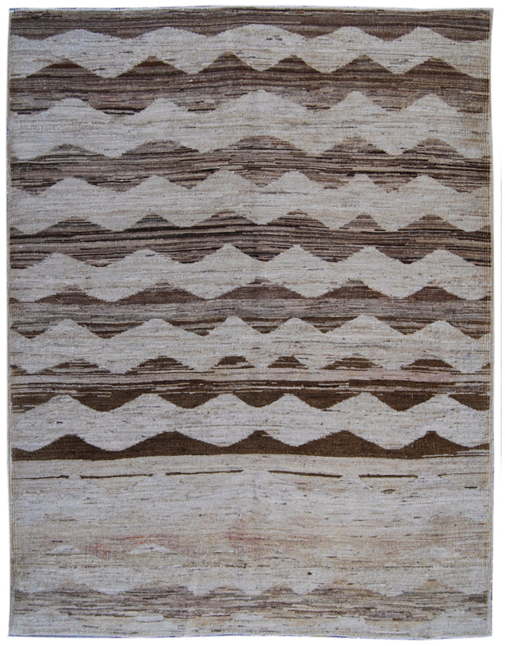 4'x5' Small Hand Knotted Wool Ariana Modern Rug
