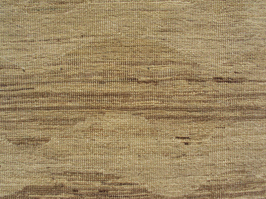 5'x7' Gold Wave Design Ariana Modern Hand Knotted Wool Small Rug