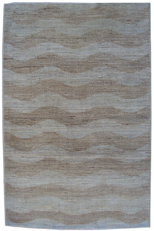 3'x5' Ariana Small Modern Style Wave Design Handmade Wool Rug