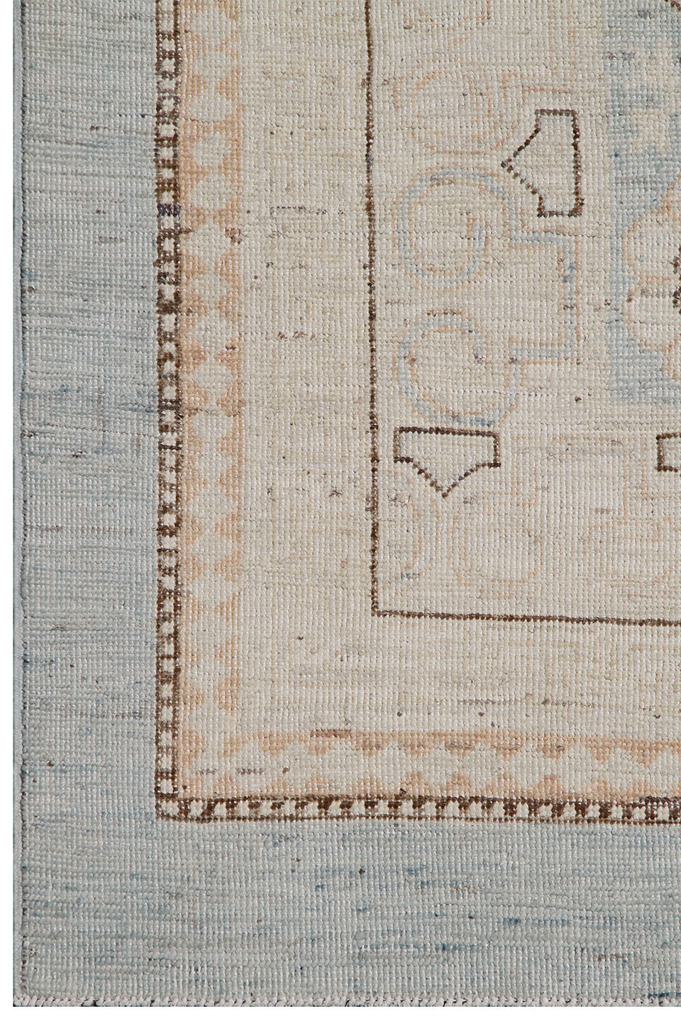 11'x14' Hand-Knotted Afghan Rug | Organic Wool | Contemporary Geometric Design