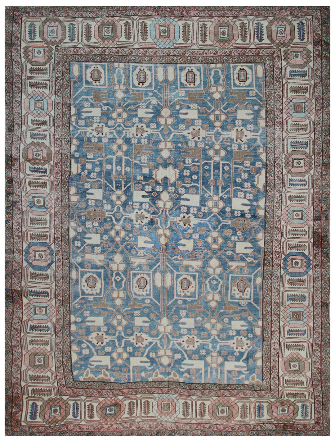 Antique Persian Bakhshayesh Rug | Large Antique Wool Rug