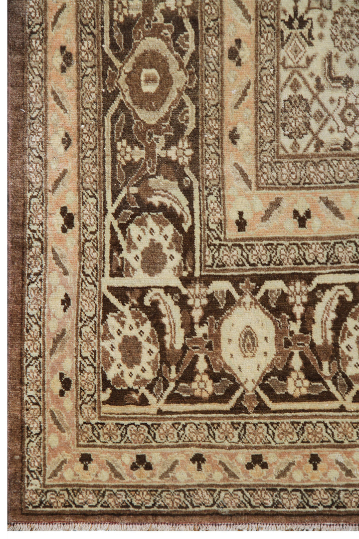 11'x15' Washed-Out Vintage Antique Persian Tabriz Rug