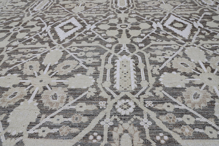 11'x15' Wool Rug |Ariana | Grey Persian Rug