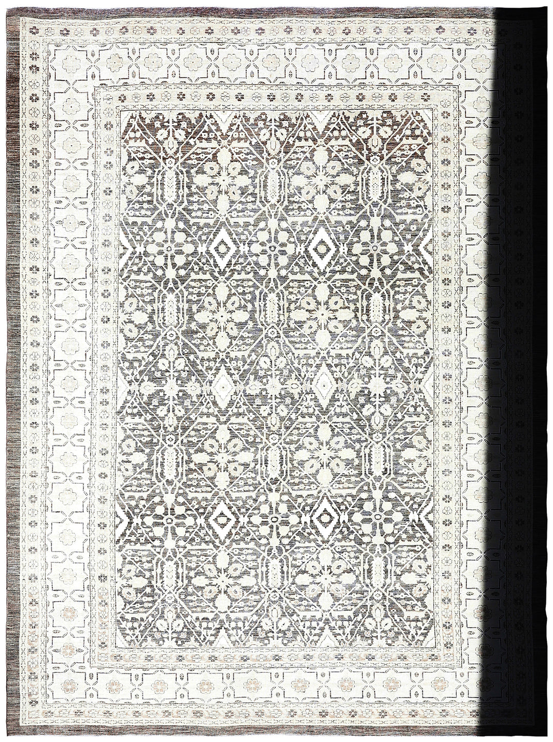 11'x15' Wool Rug |Ariana | Grey Persian Rug