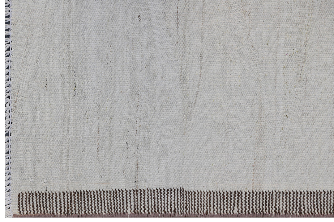 11'x16' Afghan Kilim | Solid White Ariana Kilim Rug