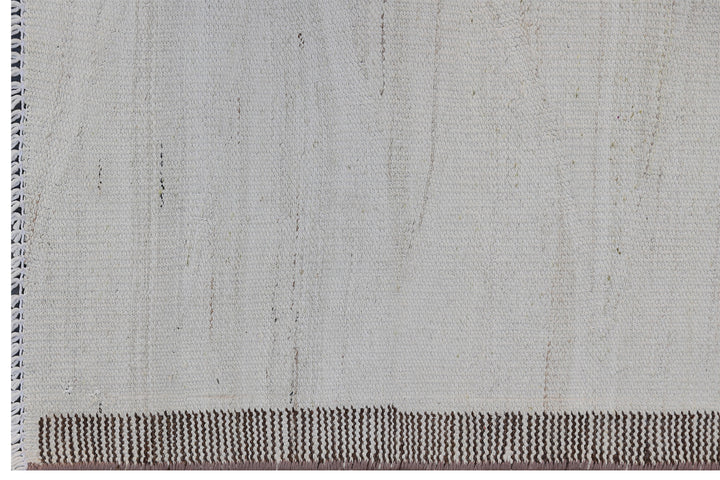 11'x16' Afghan Kilim | Solid White Ariana Kilim Rug