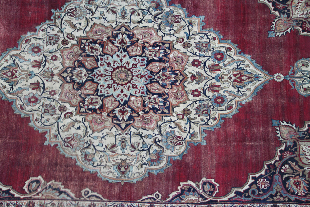 Antique Persian Kerman Rug | Large Vintage Rug