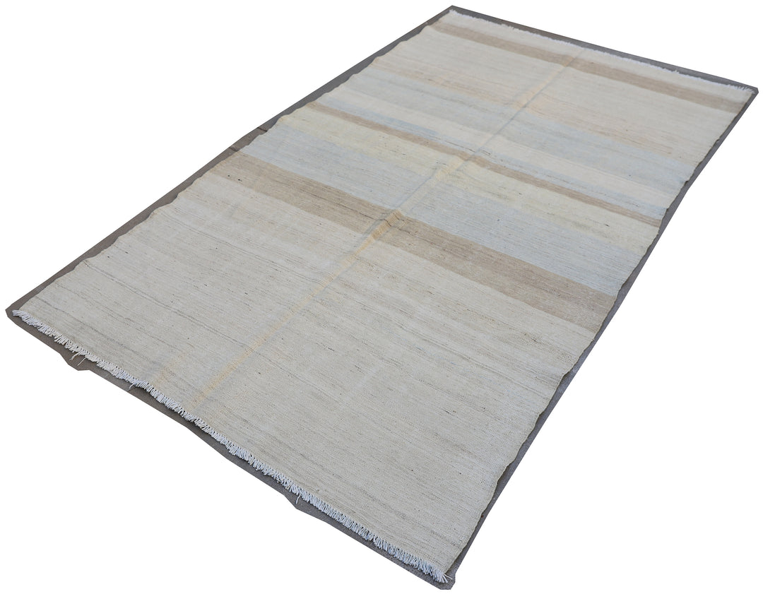 5'x7' Ariana Striped Hand Knotted Wool Kilim Rug