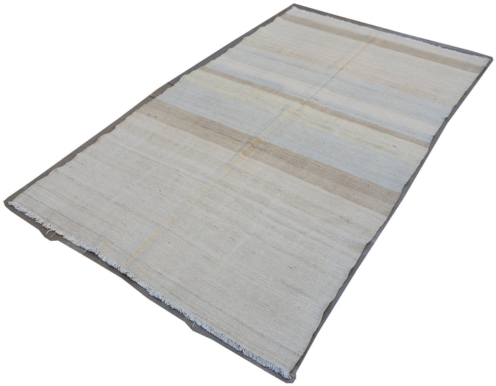 5'x7' Ariana Striped Hand Knotted Wool Kilim Rug