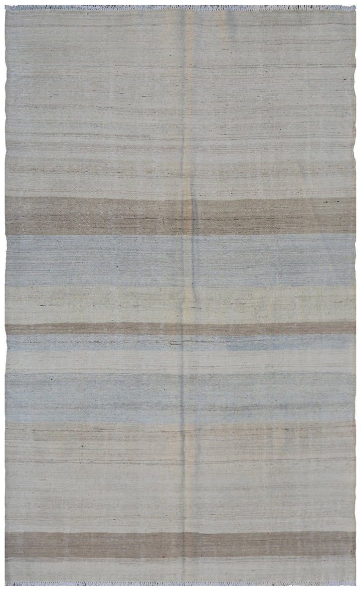 5'x7' Ariana Striped Hand Knotted Wool Kilim Rug