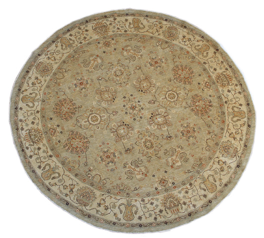 9'x9'Ariana Round Traditional Floral Rug