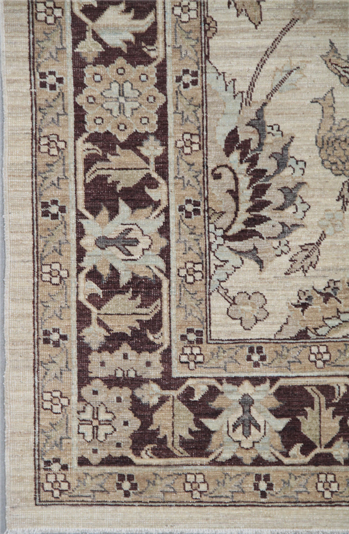 6'x9' Ariana Traditional Floral Design Hand Knotted Wool Rug