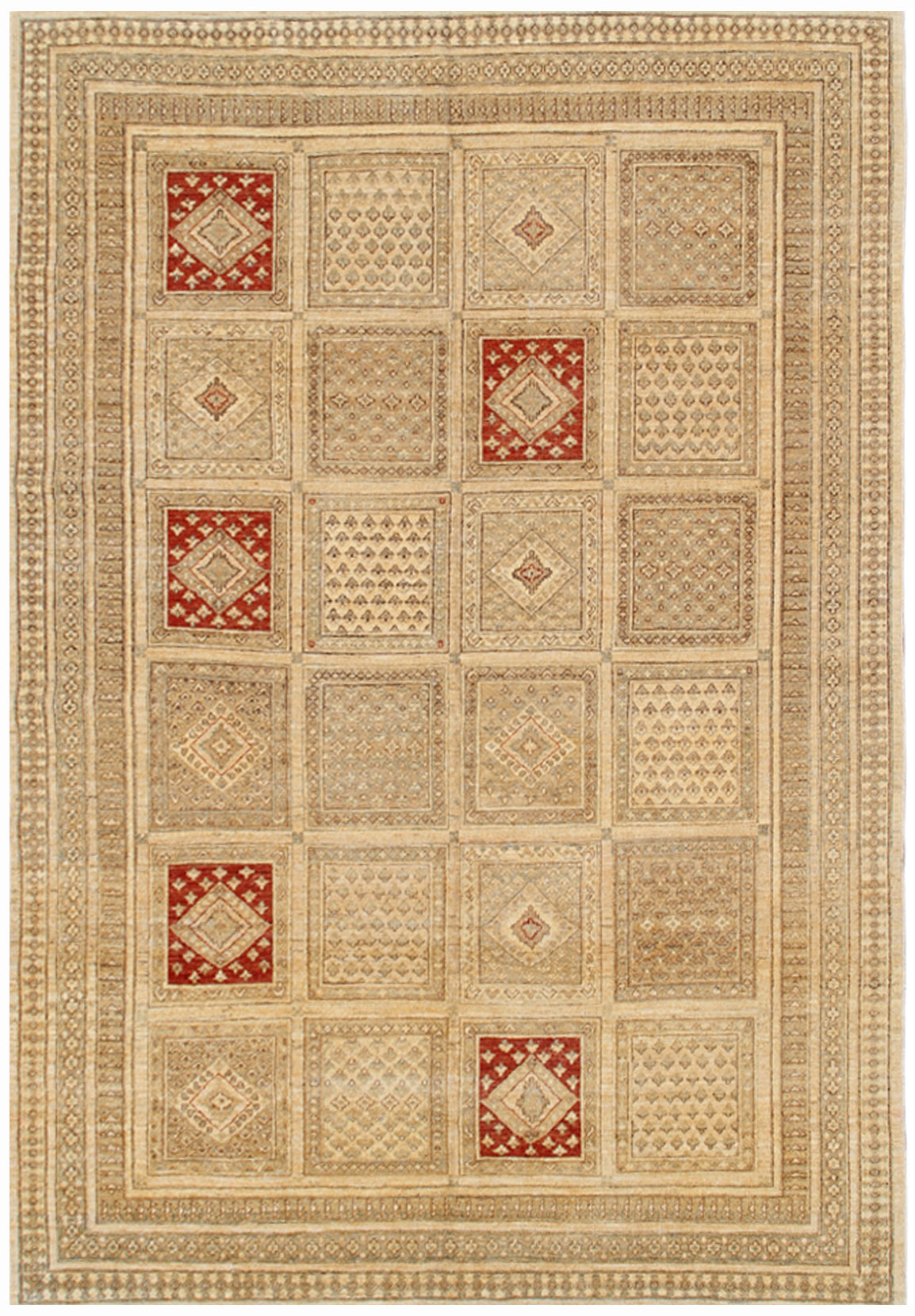 9.06 x  6.10 Earth Tone Touch Of Red Four Season Persian Design Ariana Traditional Area Rug