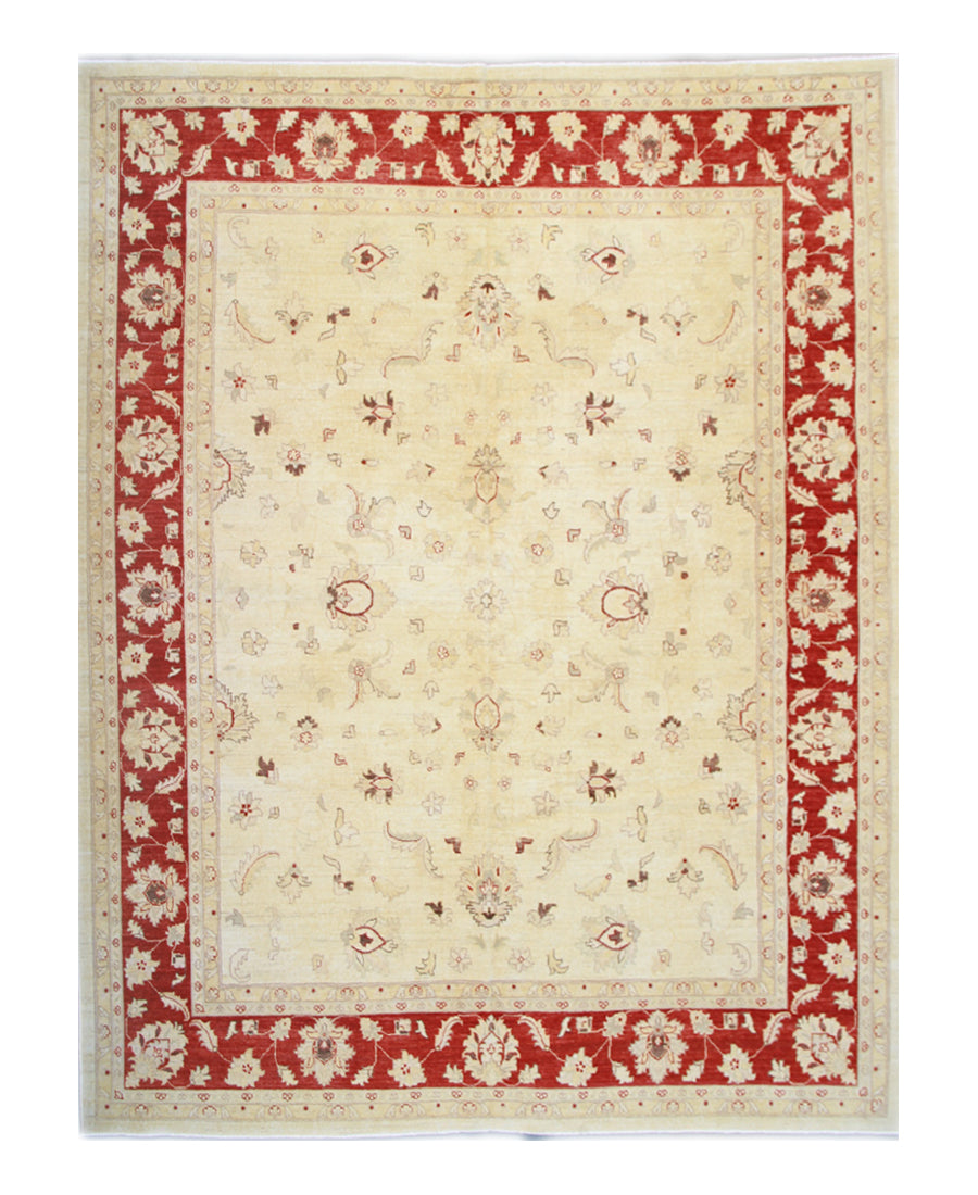 8'x10' Persian Tabriz Design Hand Knotted Ariana Traditional Area Rug