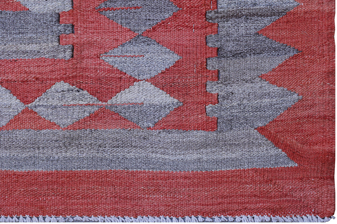12'x15' Large Modern Kilim Rug | Handwoven Maimana Kilim