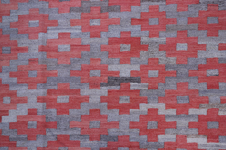 12'x15' Large Modern Kilim Rug | Handwoven Maimana Kilim