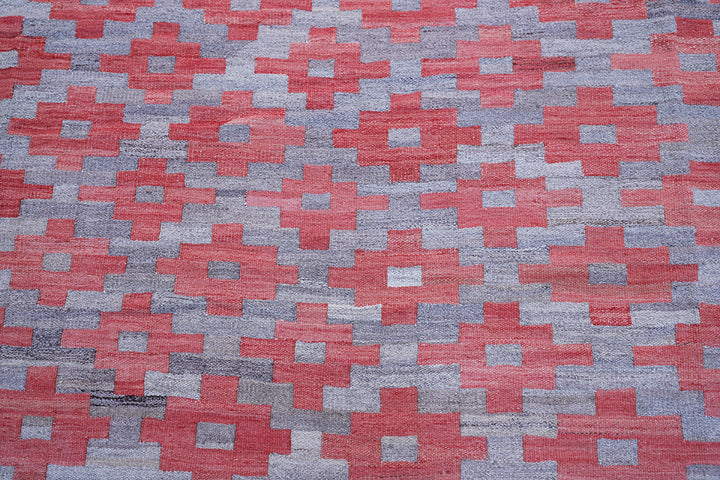 12'x15' Large Modern Kilim Rug | Handwoven Maimana Kilim
