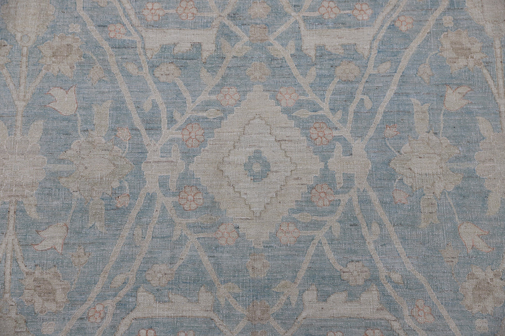 12'x16' Afghan Tabriz Rug | Hand-Knotted | Organic Wool Rug