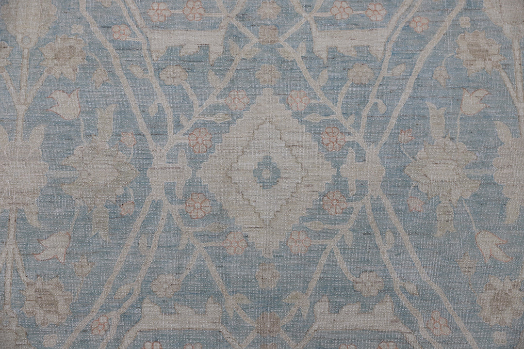 12'x16' Afghan Tabriz Rug | Hand-Knotted | Organic Wool Rug