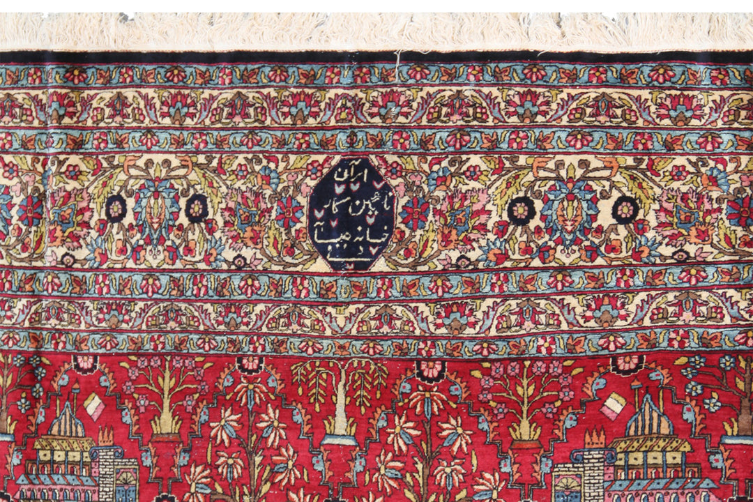 Antique Persian Rug | Large Hand-Knotted Wool Rug