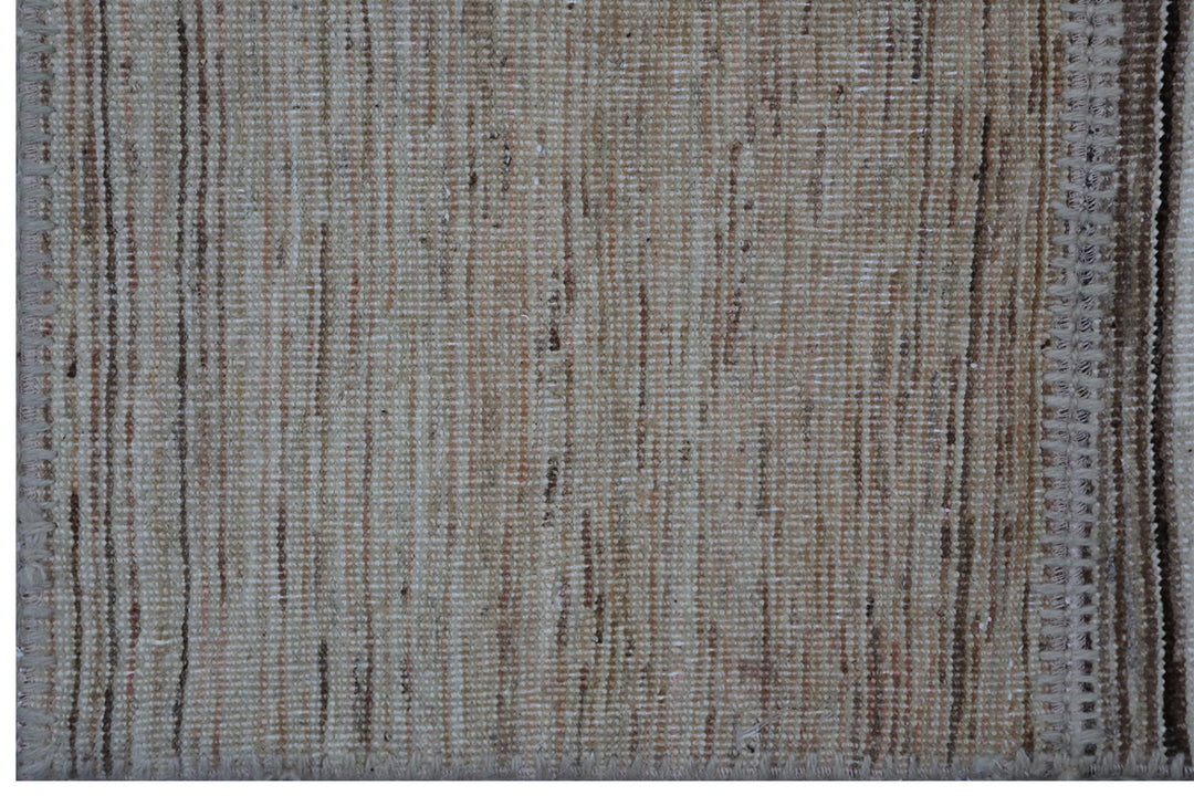 12'x16' Gray Ariana Patchwork Wool Rug | Handcrafted Large Area Rug with Cotton Backing