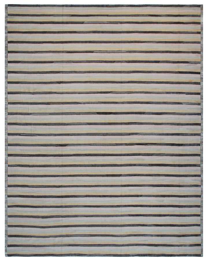 12'x16' Large Kilim | Striped Wool Flatweave | Ariana Kilim Rug