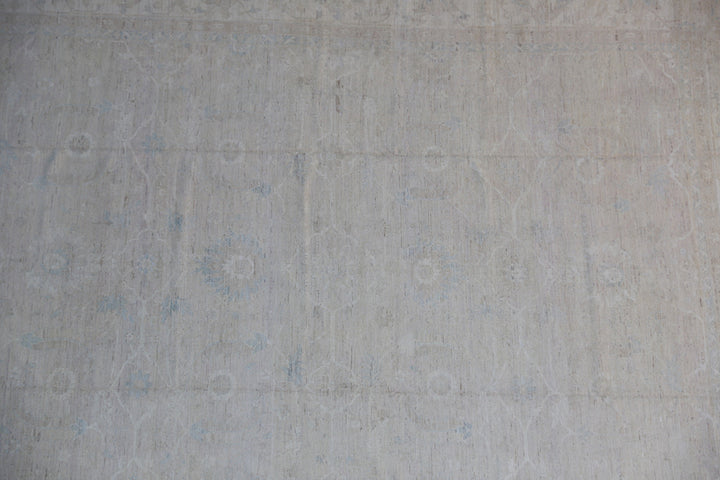 12'x16' Large Soft Gray Blue Persian Design Ariana Transitional Rug
