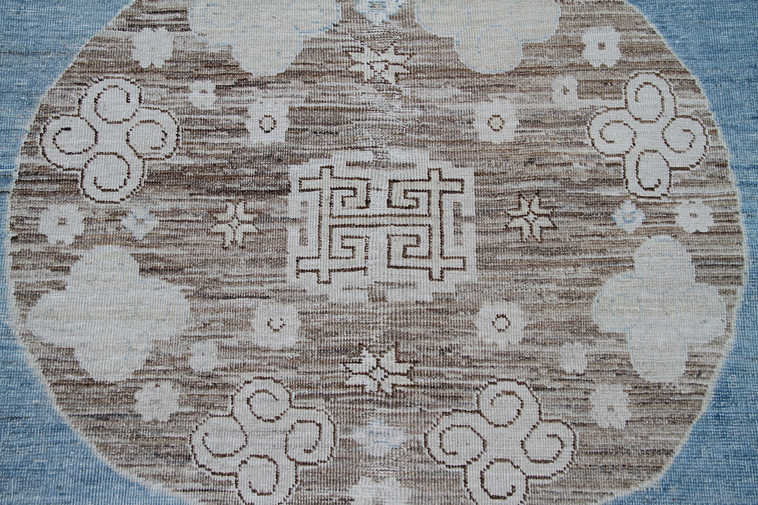 12x16 Royal Blue Afghan Samarkand Rug | Hand-Knotted | Organic Wool Rug