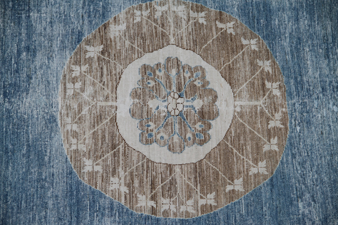 12x16 Royal Blue Afghan Samarkand Rug | Hand-Knotted | Organic Wool Rug