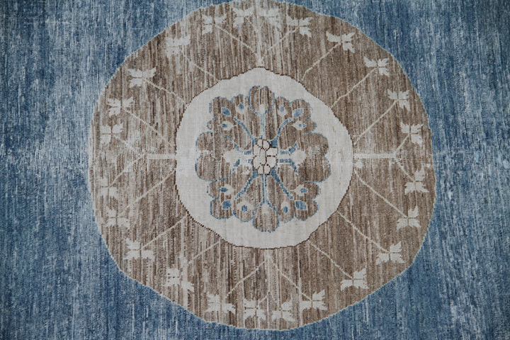 12x16 Royal Blue Afghan Samarkand Rug | Hand-Knotted | Organic Wool Rug