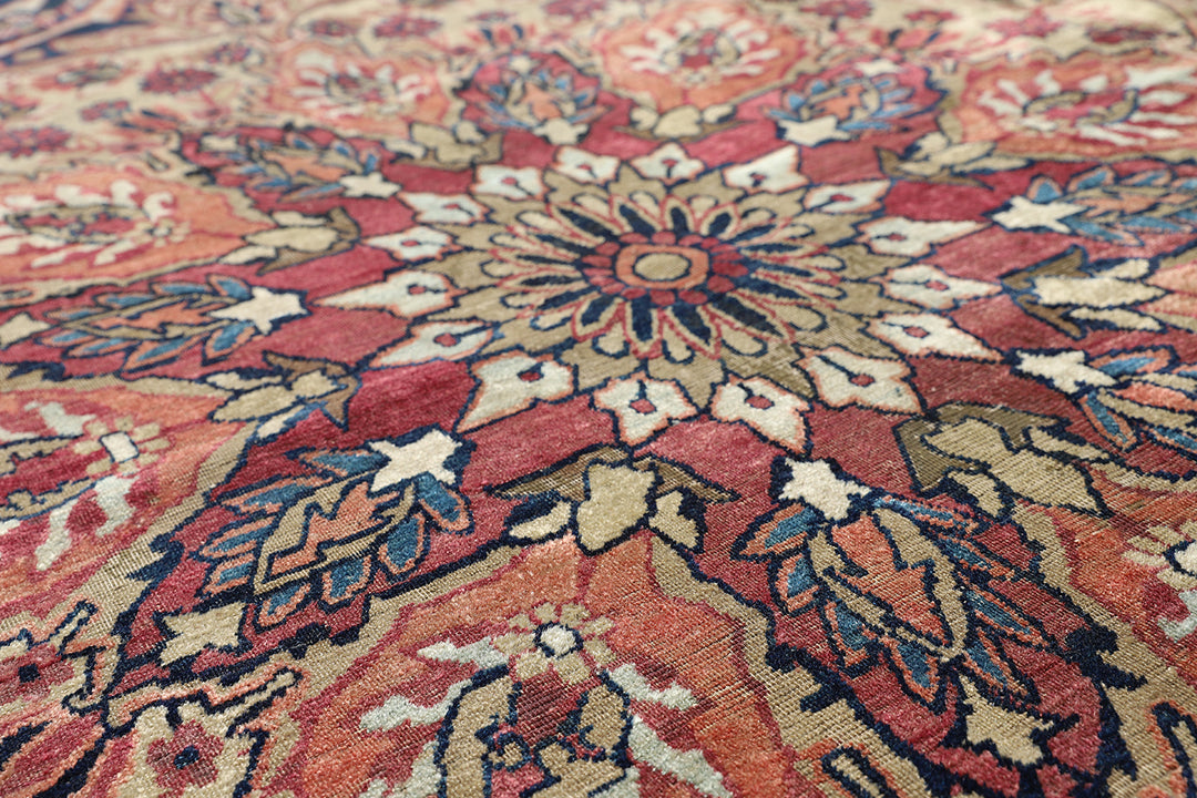 Antique Persian Kermanshah Large Rug