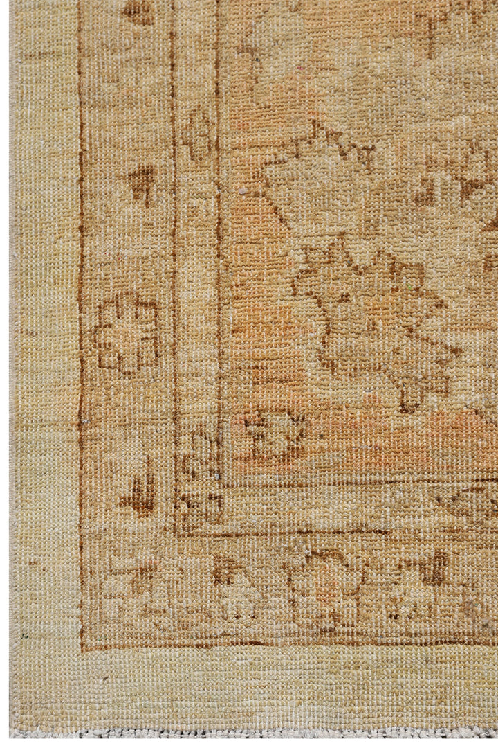 13’x16’ Ariana Traditional Agra Design Wool Rug – Apricot & Ivory Floral