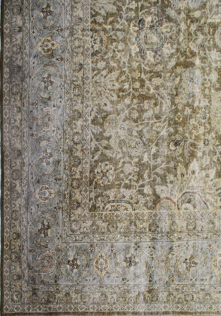 7'x9' Vintage Persian Tabriz Rug