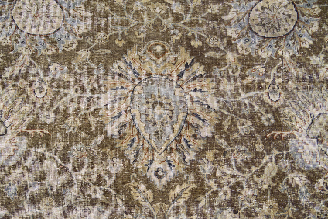 7'x9' Vintage Persian Tabriz Rug