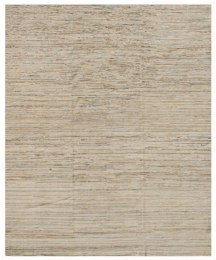 5'x9' Soft Beige Multi Color Simple Linear Ariana Modern Rug