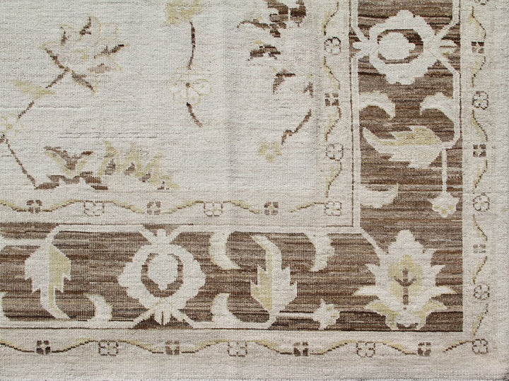 6'x9'Medium Sultanabad Design, Aqua brown Ariana Traditional Rug