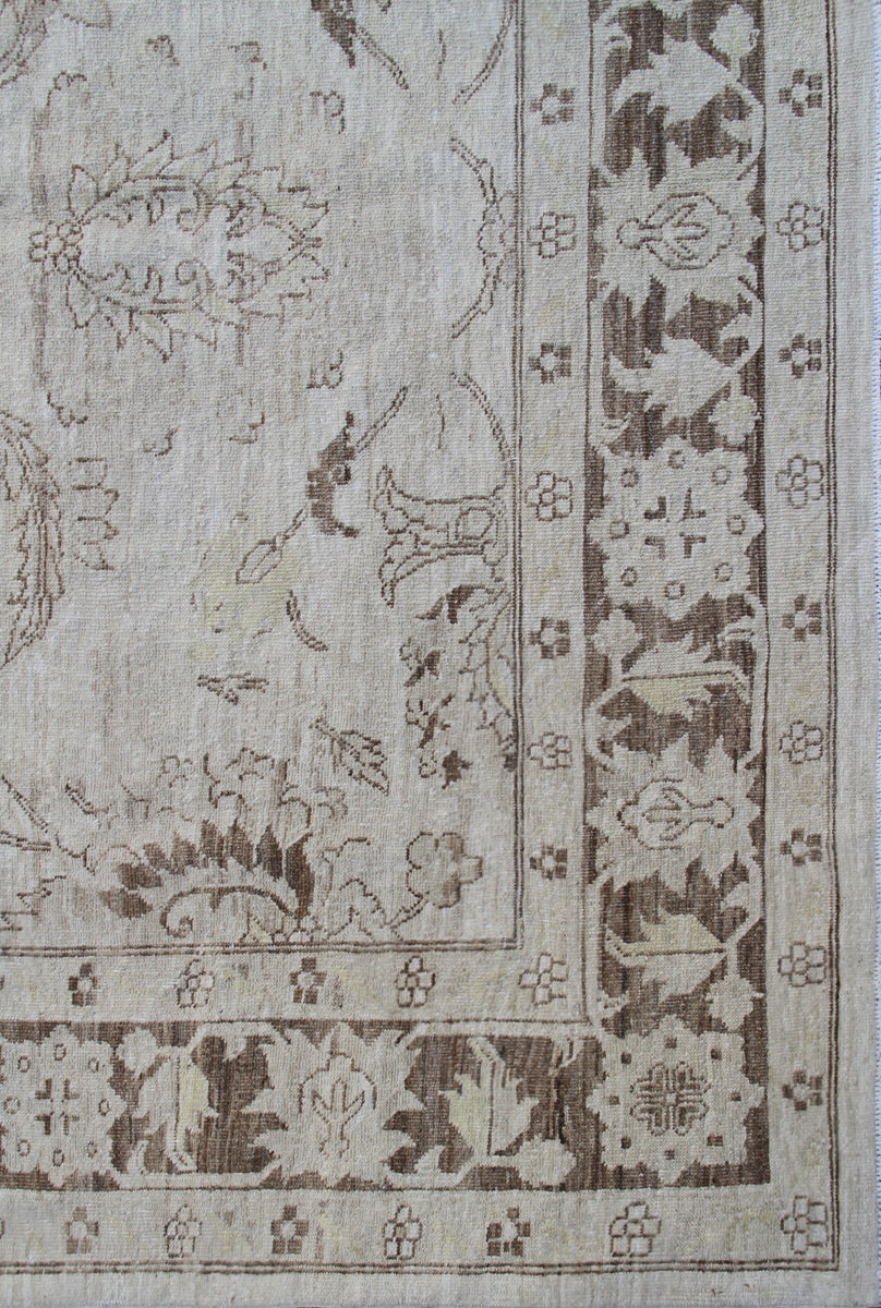 5'x8' Ariana Floral Earth Tone Hand Knotted Wool Medium Rug