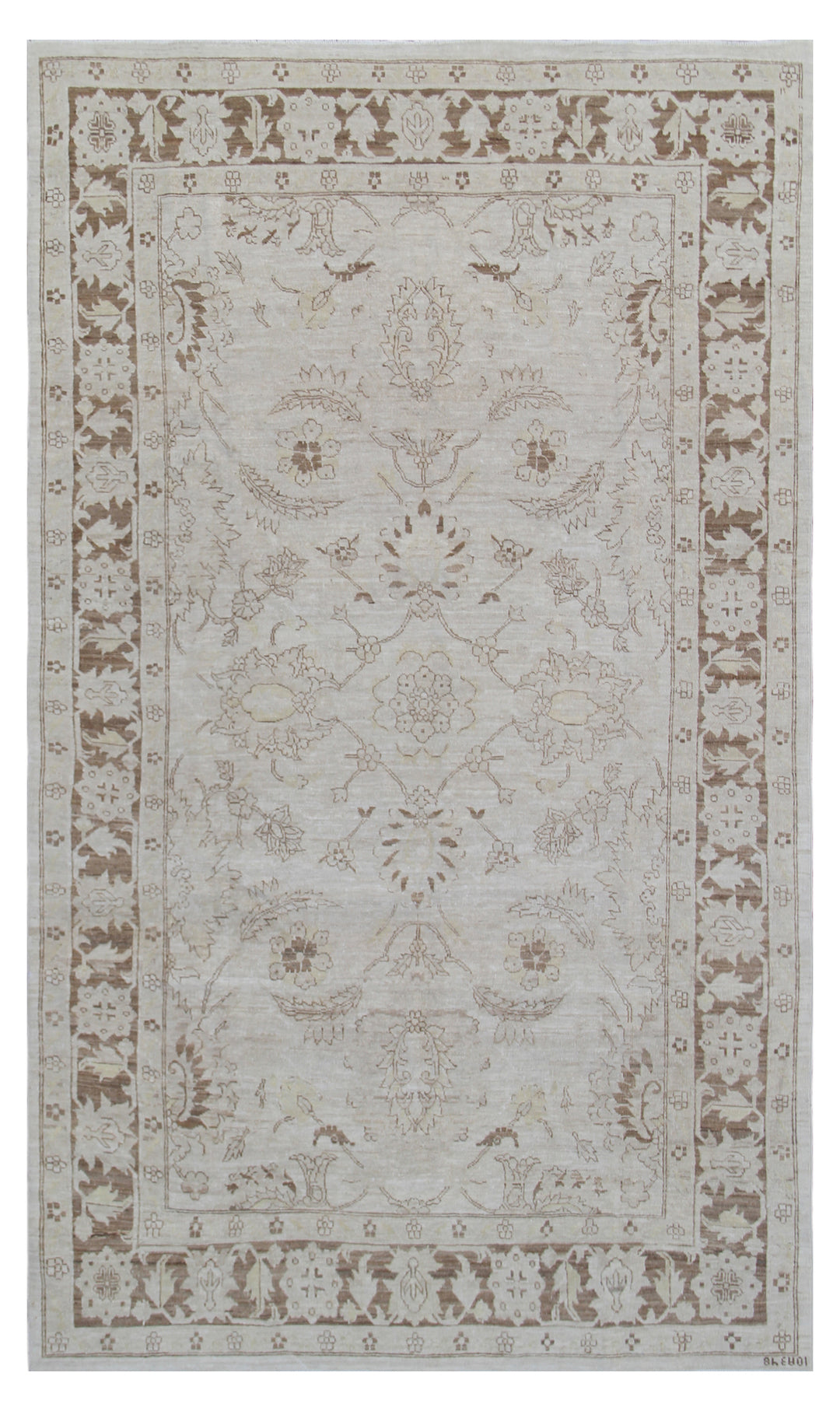 5'x8' Ariana Floral Earth Tone Hand Knotted Wool Medium Rug