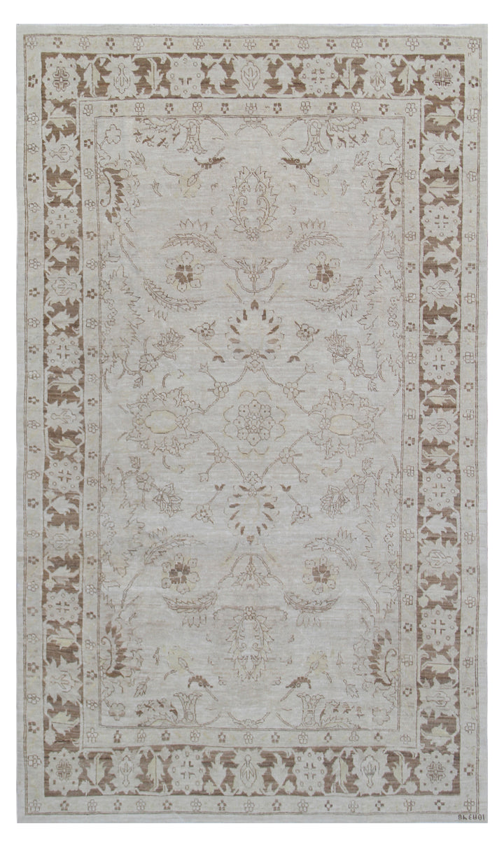 5'x8' Ariana Floral Earth Tone Hand Knotted Wool Medium Rug