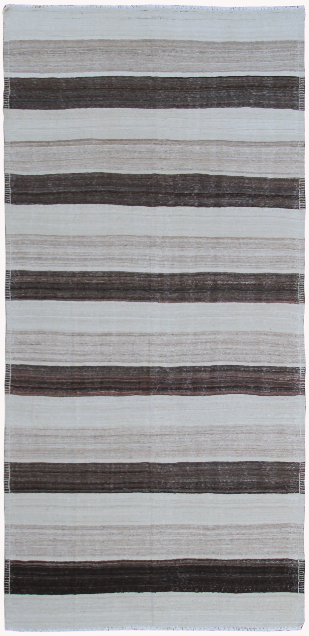 9.11 x  5.05 Earth tone Afghan Flat-weave Ariana Kilim Rug