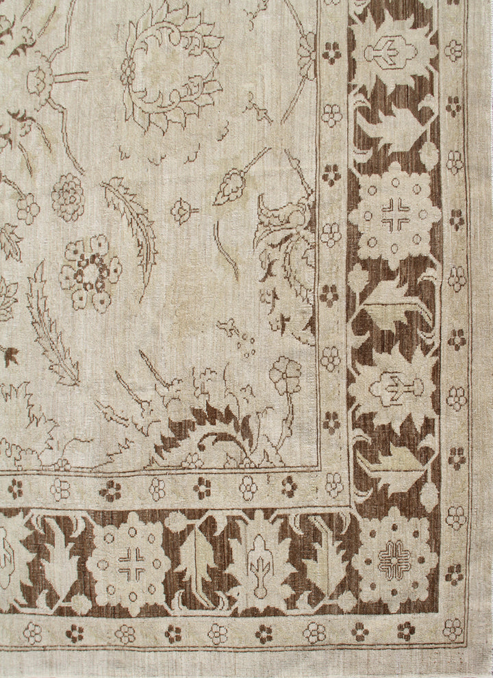 8'x10' Earth Tone Soft Color Sultanabad Design Ariana Traditional Hand-Knotted Area Rug