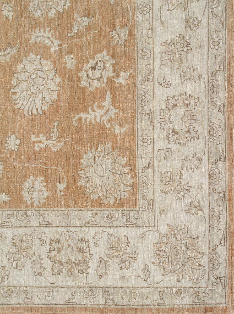 7'x8 'Ariana Traditional Agra Design Taupe Ivory Brown Rug